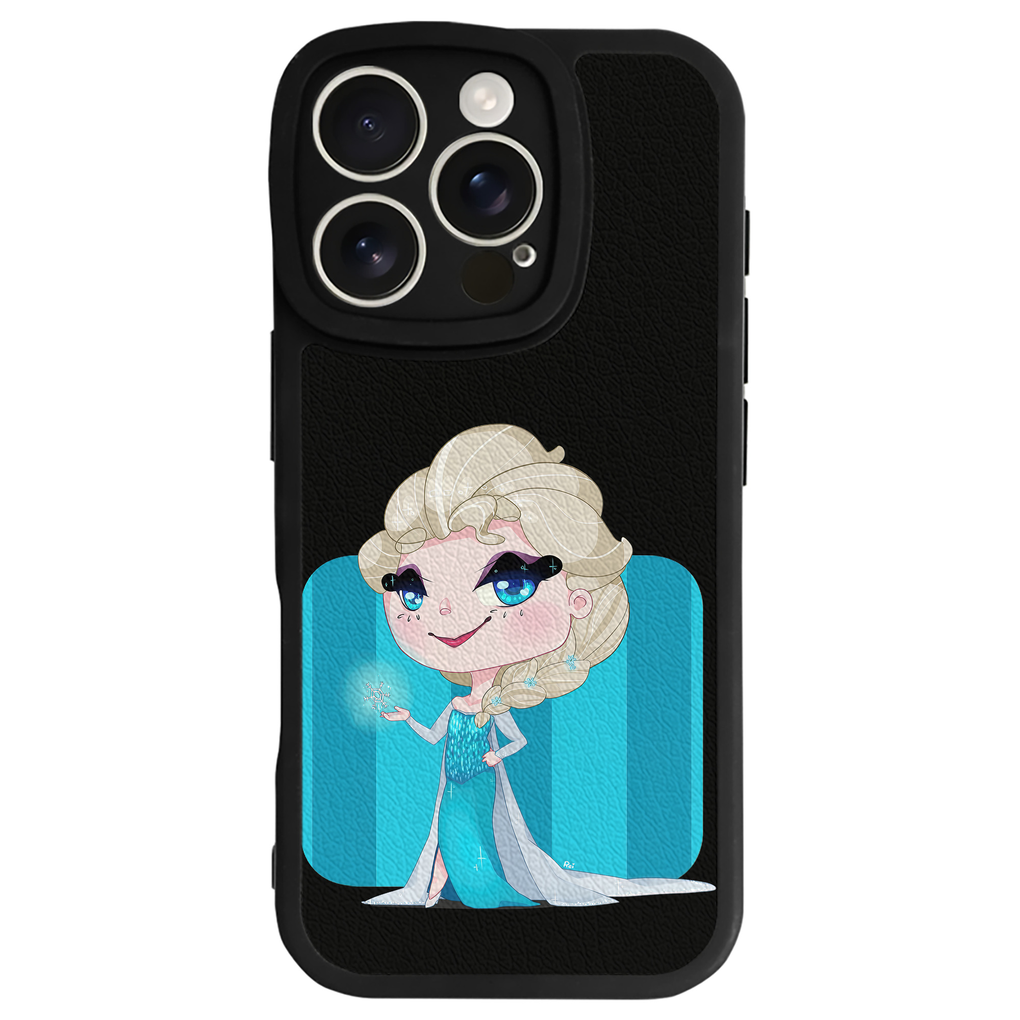 （画像用） アナと雪の女王 アンナ エルサ Frozen Anna Elsa 【iPhone 16シリーズ対応】シリコンスマホケース（レザー調） 材質：シリコン